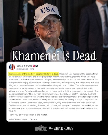 El presidente Donald Trump informó