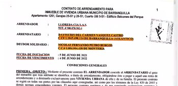 Contrato de arrendamiento en Barranquilla.