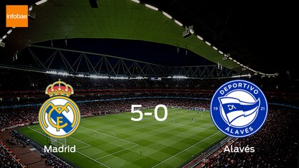 Real Madrid suma tres puntos tras pasar por encima de Alavés 5-0