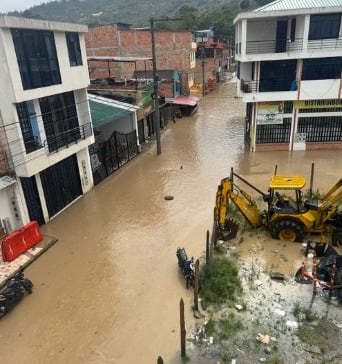 Emergencia en Cundinamarca por lluvias - crédito @JorgeEmilioRey/X