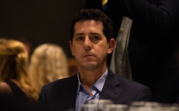 Eduardo "Wado" De Pedro, en la cena de diciembre de 2019 de la Asociación de Magistrados, la última que se hizo previo a la pandemia