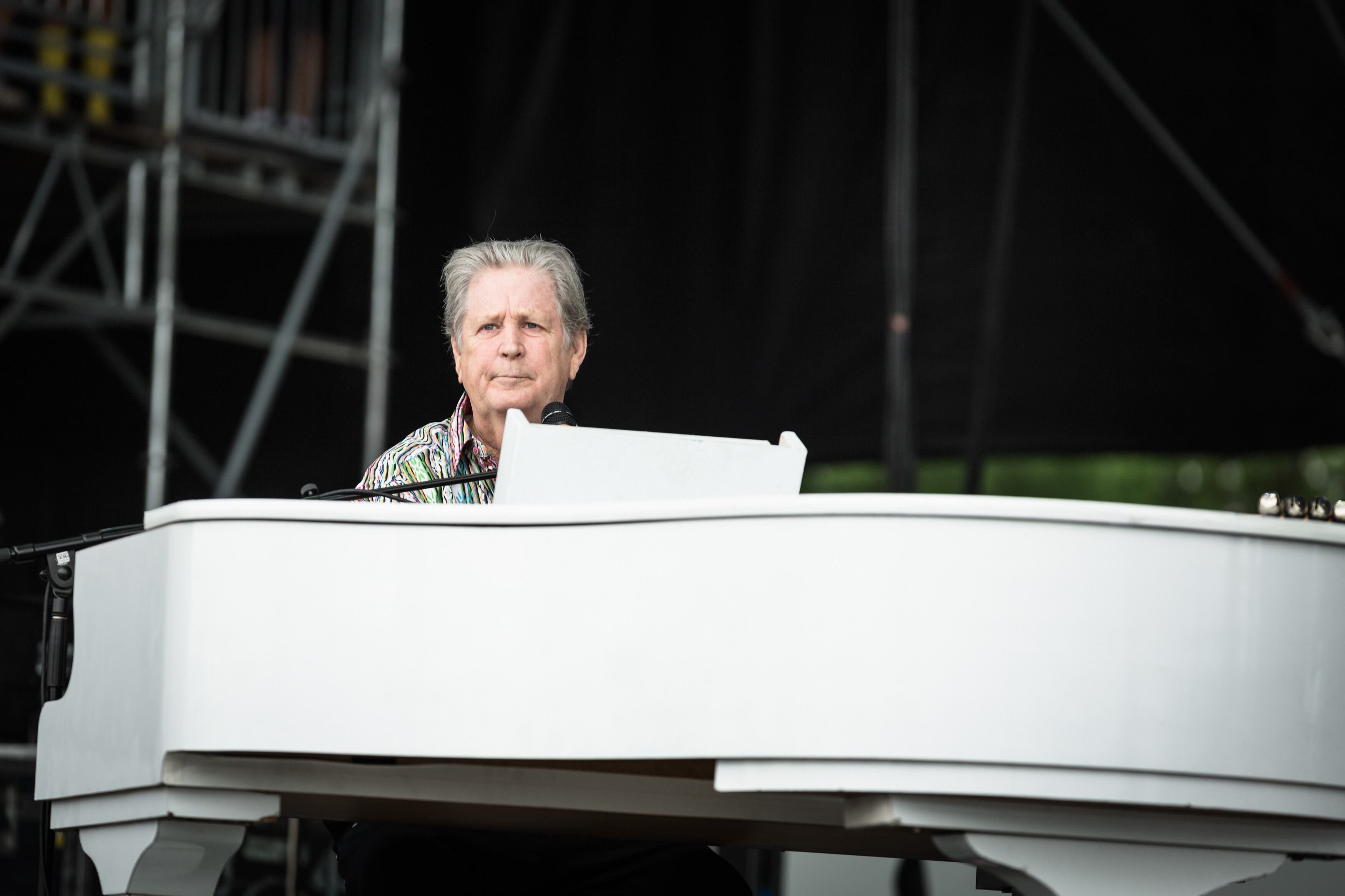 Brian Wilson durante su show en el Festival Bonnaroo en Manchester, Tennesee, el 10 de junio de 2012 (Foto: Craig Lassig/The New York Times)