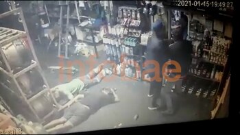 Los tres delicuentes adentro de