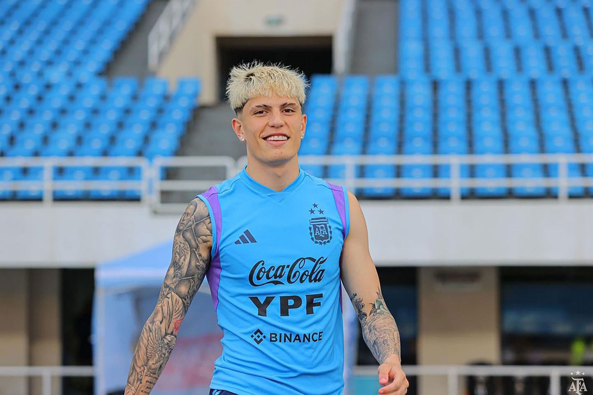 Alejandro Garnacho no fue incluido en la última convocatoria de la selección argentina