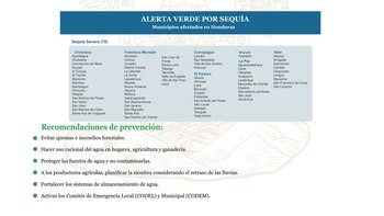 El Distrito Central figura entre los municipios incorporados a la alerta por déficit hídrico. (FOTO: COPECO Honduras)