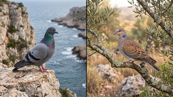 Cuáles son las diferencias entre las palomas y las tórtolas y qué enfermedades pueden transmitir