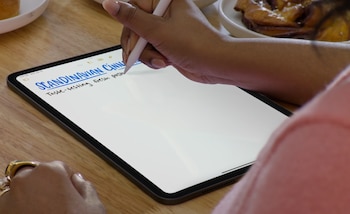 Smart Script está habilitado para Apple Pencil. (Apple)