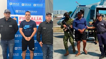 Así capturaron a dos miembros