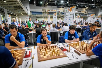 El equipo masculino argentino durante