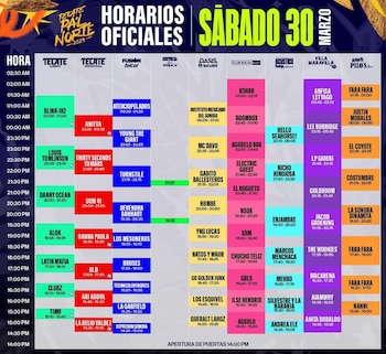Estos son los horarios del