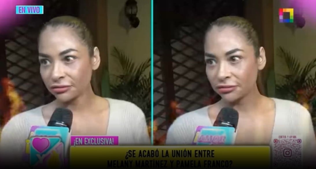 Melanie Martínez marca distancia de Pamela Franco y lanza fuerte mensaje: “No pienso retractarme”. Captura: Amor y Fuego.