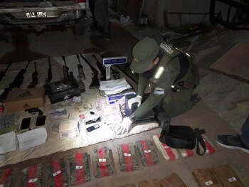 Entre los elementos incautados había