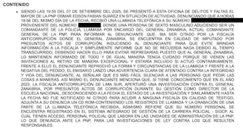 Acta policial de amenaza a