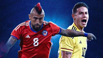 Arturo Vidal y James Rodríguez