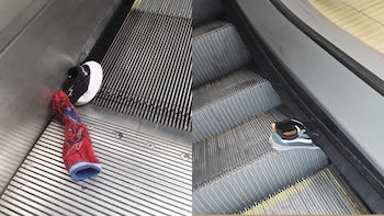 Varias zapatillas de niños quedan