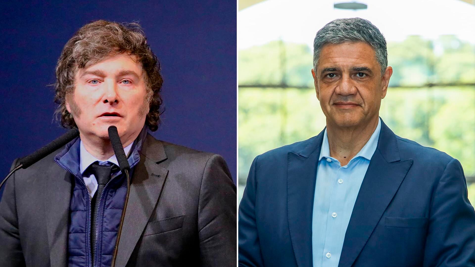 El presidente Javier Milei y el jefe de Gobierno porteño, Jorge Macri
