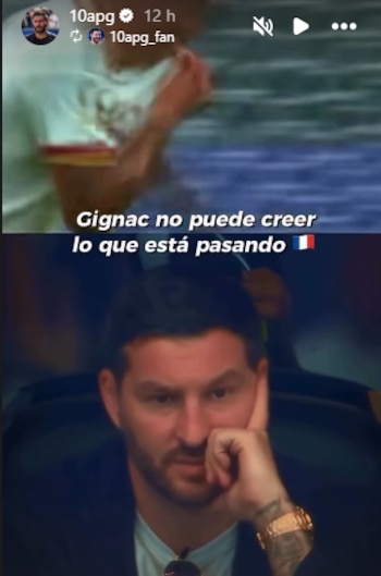 El exatacante del Marsella no podía creer que su selección estaba siendo eliminada por la Furia Roja de Lamine Yamal.
