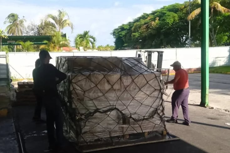 Cáritas Cuba seleccionó a los beneficiarios con prioridad para adultos mayores de 60 años, personas con discapacidad y mujeres embarazadas. (Foto cortesía Cáritas Cuba)