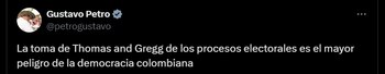 Pronunciamiento de Gustavo Petro sobre