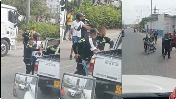 En video quedó registrado el