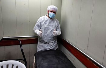 Sebastián Spring trabajó como camillero