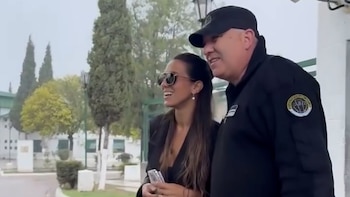 En la atípica salida a