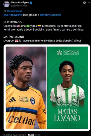 El atacante estaría en el radar de varios equipos del fútbol sudamericano-crédito @alexisnoticias/X
