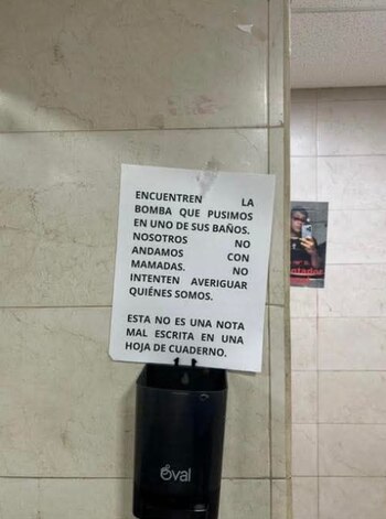 Este fue el supuesto mensaje