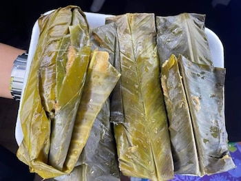 Los tamales de pata de