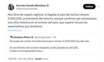 El ministro Germán Umaña Mendoza