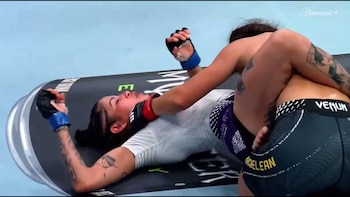 Una luchadora de UFC ganó con un movimiento nunca antes visto y le dieron un bono de 50 mil dólares: “Hice historia”
