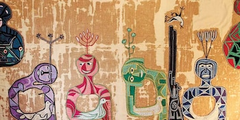 Una intrincada arpillera de Violeta