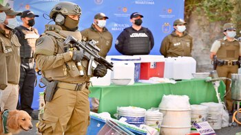 Decomiso de metanfetamina en Chile