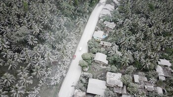 na toma aérea de casas