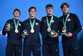 After the first day of competition, the United States leads the medal table with 20 medals in total, 9 gold, 5 silver and 6 bronze.