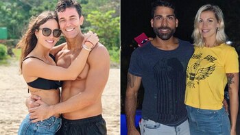 Mariano Martínez junto a Camila