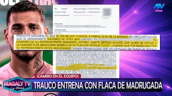 Tras el ampay de Miguel Trauco, Magaly Medina lo acusa de mentir sobre lo ocurrido aquella madrugada. Captura: Magaly TV La Firme.