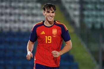 02/10/2026 Carlos Espí celebra uno de sus goles con la Sub-21 ante San Marino
EUROPA SAN MARINO DEPORTES
PRENSA RFEF
