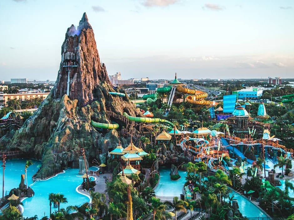 El parque acuático Volcano Bay cerrará sus puertas desde el 26 de octubre de 2026 hasta marzo de 2027, en lo que será la primera gran refacción desde su inauguración en 2017. Foto: DisneyLand Universal