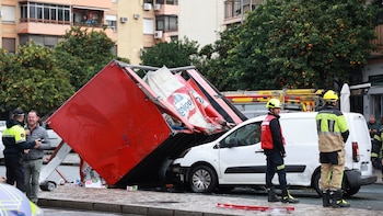 Un accidente múltiple en Sevilla