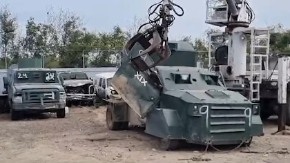 Destruyen en Tamaulipas 42 vehículos “monstruo” asegurados durante enfrentamientos