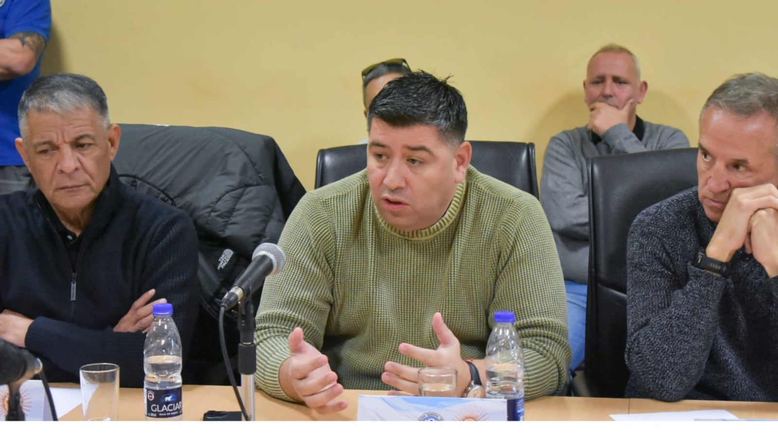 Octavio Argüello, Cristian Jerónimo y Jorge Sola, los cotitulares de la CGT