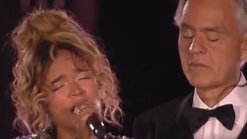 La presentación de la cantante