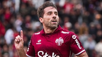 Cristian Bordacahar hizo delirar a Arequipa con su gol a Alianza Lima. - Crédito: FBC Melgar