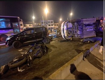 Accidente en Av. Universitaria. Foto: