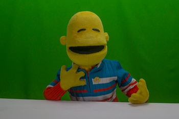 Tachidito durante sesión de fotos