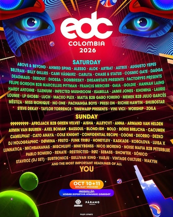 Electric Daisy Carnival en Colombia realizará su primera edición en la Unidad Deportiva Atanasio Girardot de Medellín - credito cortesía Páramo Presenta