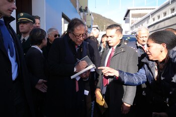 El presidente Gustavo Petro inauguró