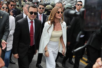 El presidente ecuatoriano, Daniel Noboa,