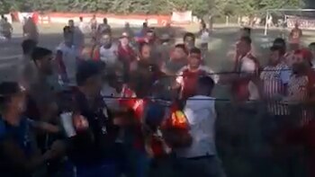 El enfrentamiento quedó registrado en